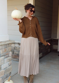 Blythe Knit Cardigan - Brown