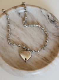 Delia Necklace - Silver - Stainless Steel