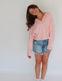Collins Cardigan - Light Pink
