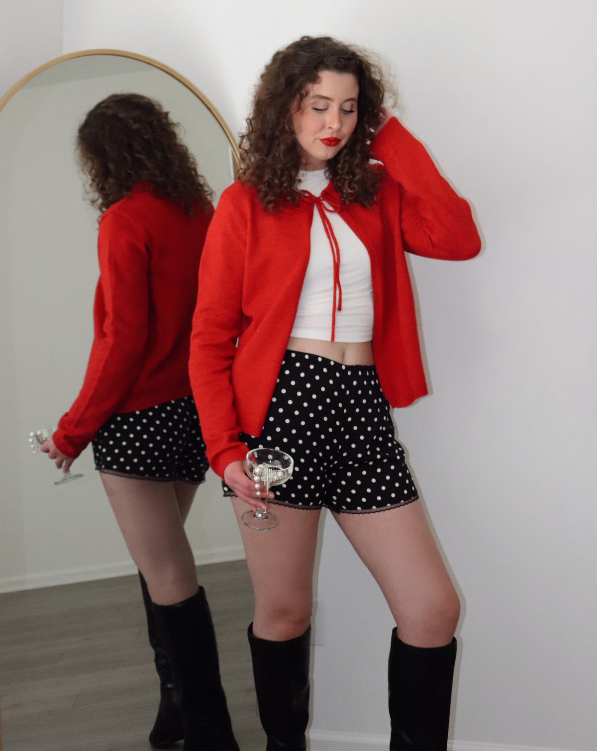 Elyse Cardigan - Red
