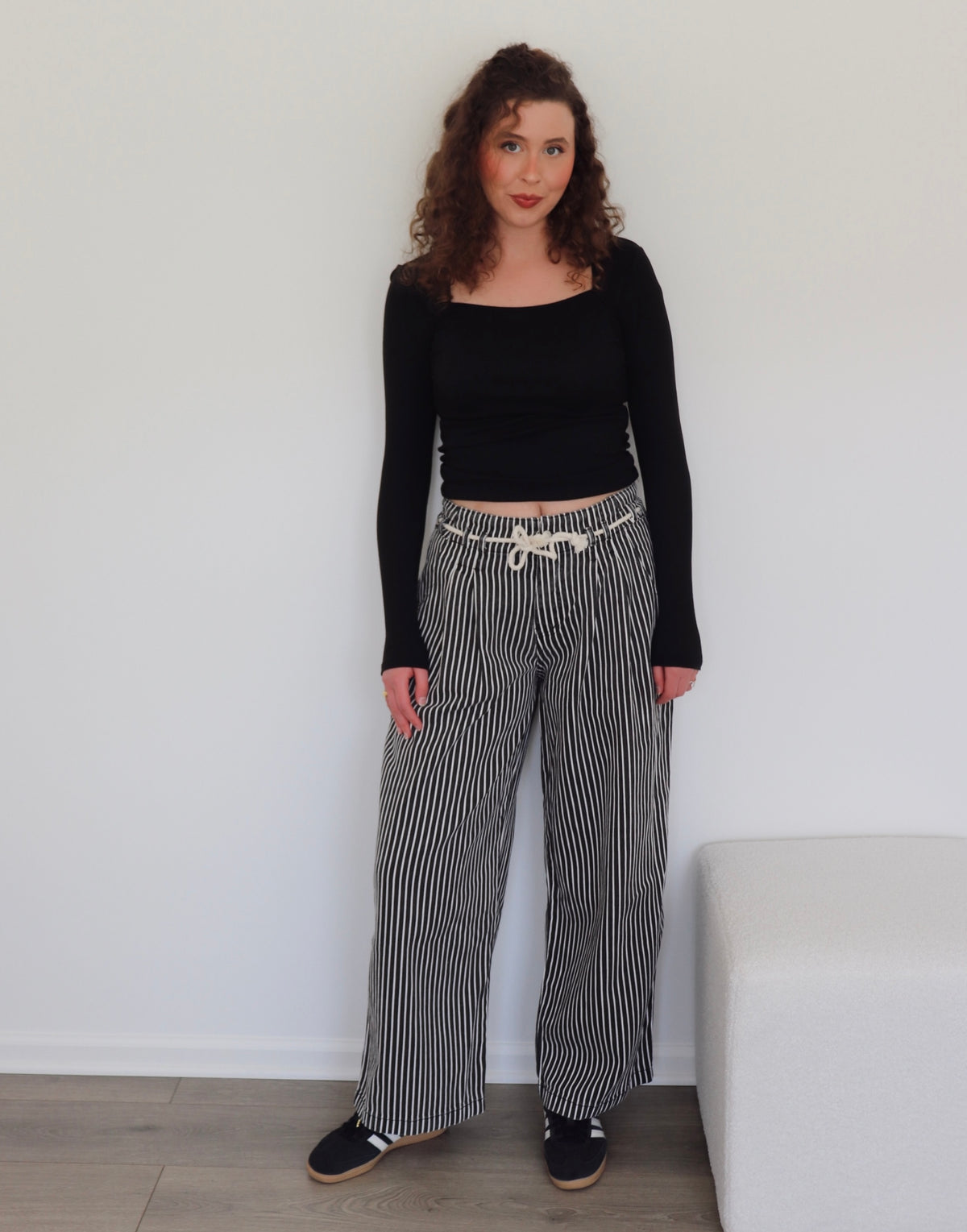Taylor Pants - Black + White