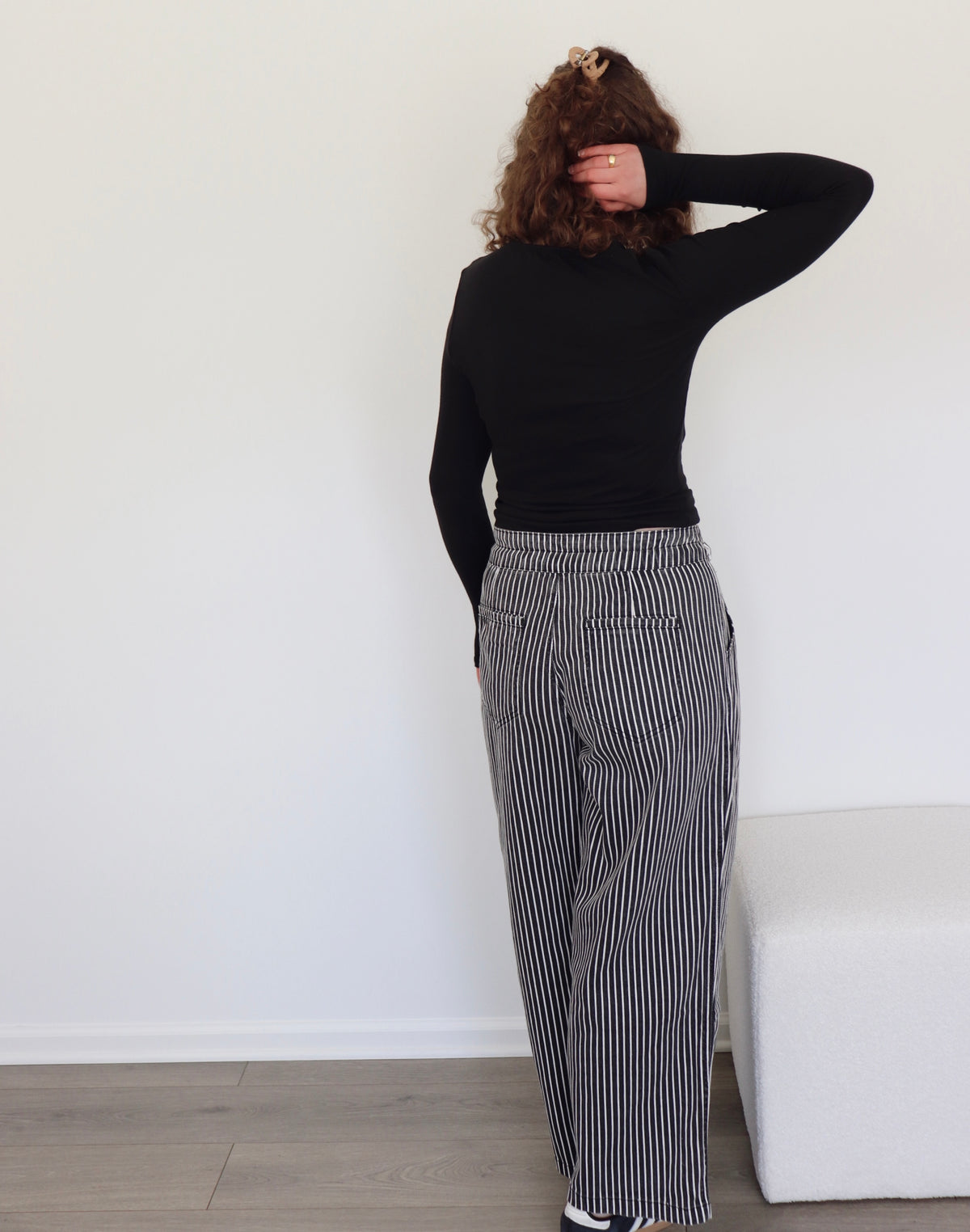 Taylor Pants - Black + White