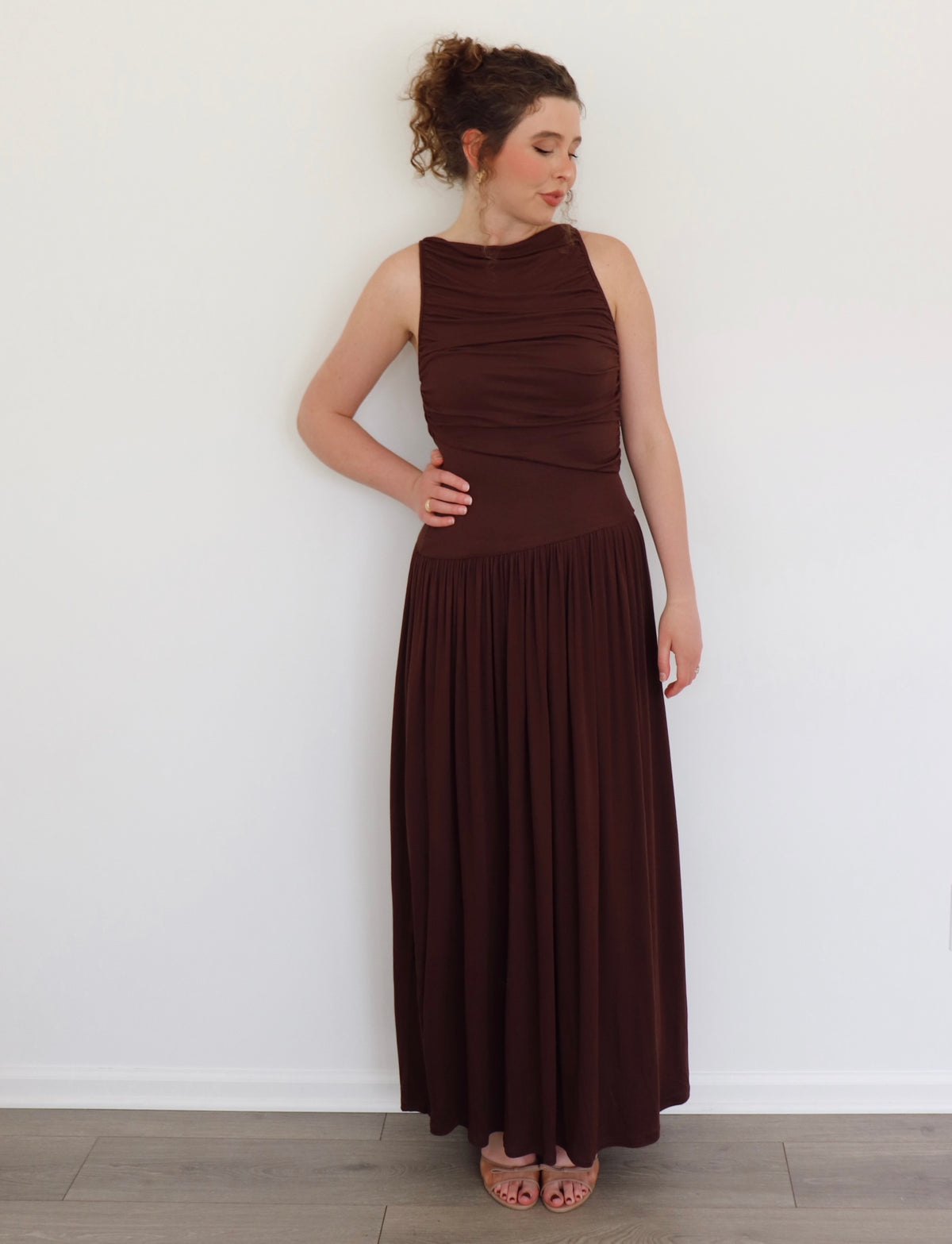 Marissa Dress - Dark Brown