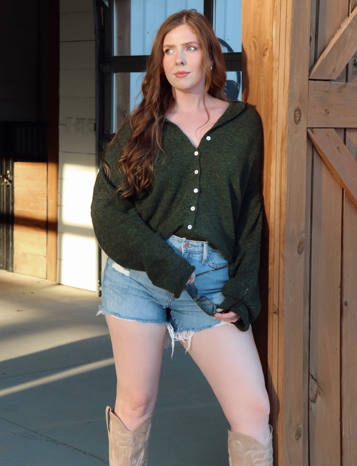 Collins Cardigan - Dark Green