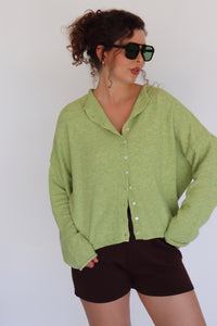 Collins Cardigan - Lemongrass