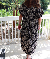 Annalise Dress - Black + Floral