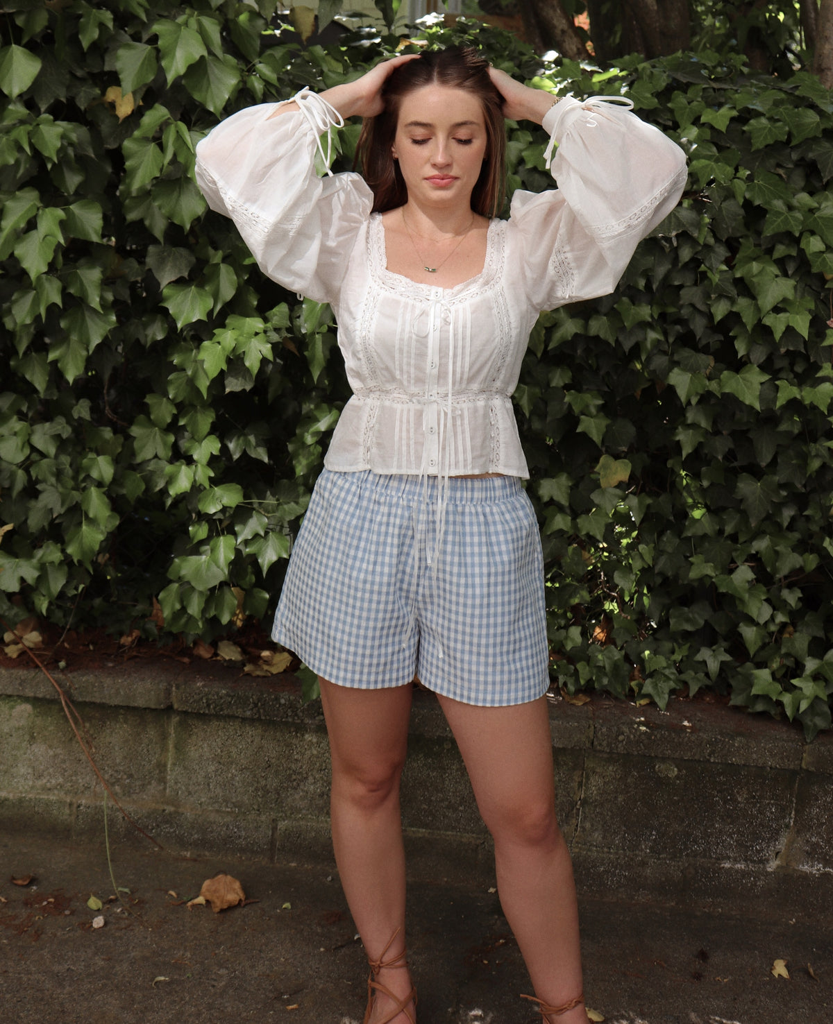 Halle Shorts - Light Blue
