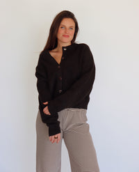 Josie Cardigan - Dark Brown