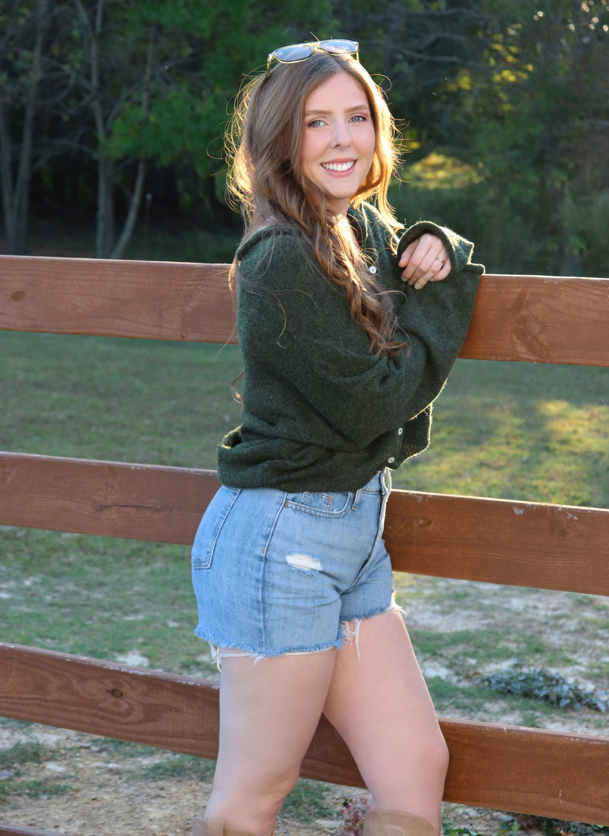 Collins Cardigan - Dark Green