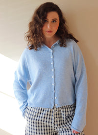 Collins Cardigan -  Light Blue