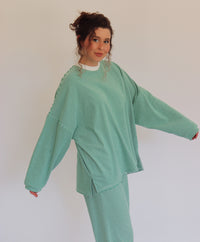 Chandler Fleece Top - Green