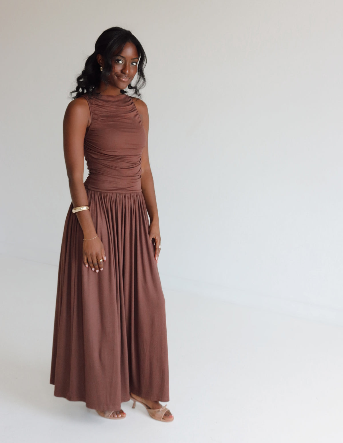 Marissa Dress - Brown