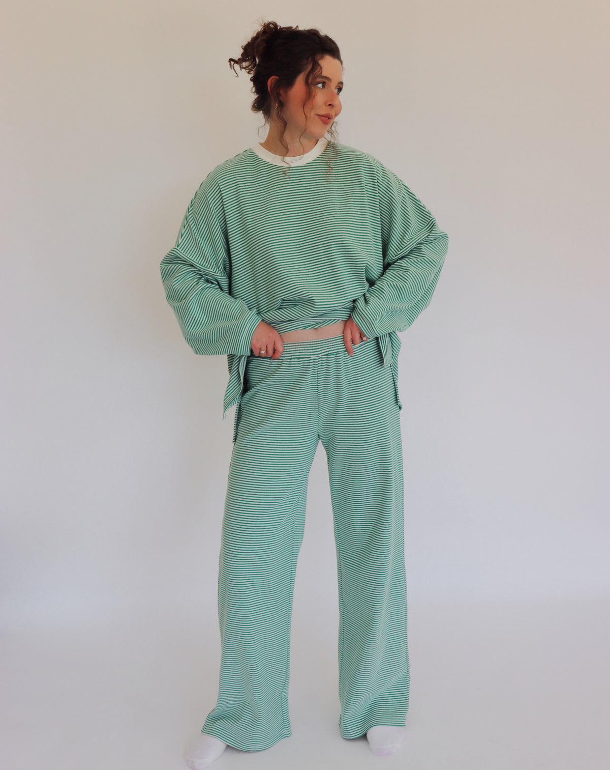 Chandler Fleece Top - Green