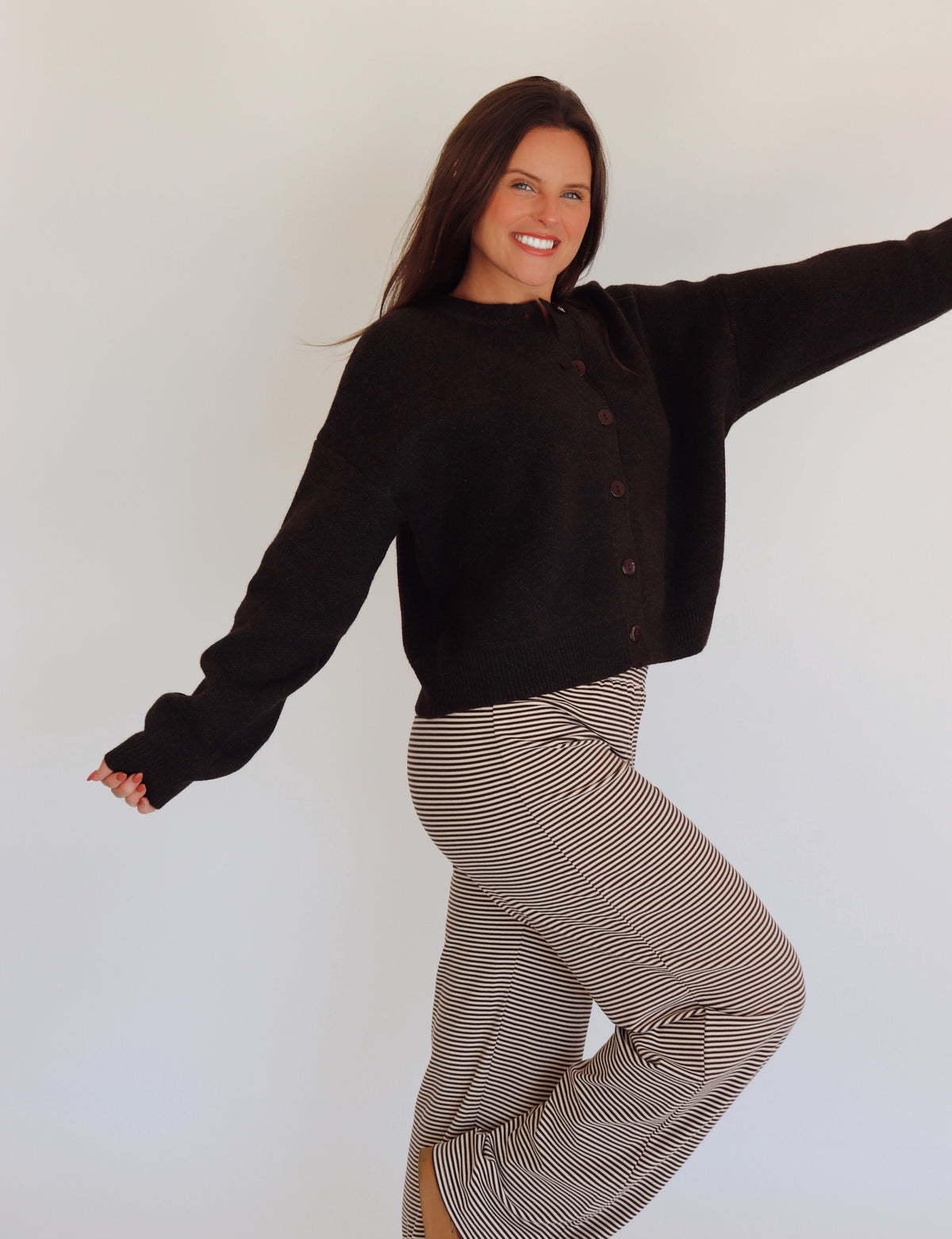 Josie Cardigan - Dark Brown