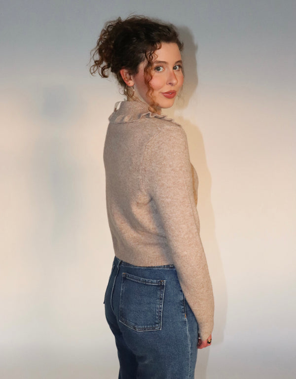 Anderson Cardigan - Taupe - DOORBUSTER