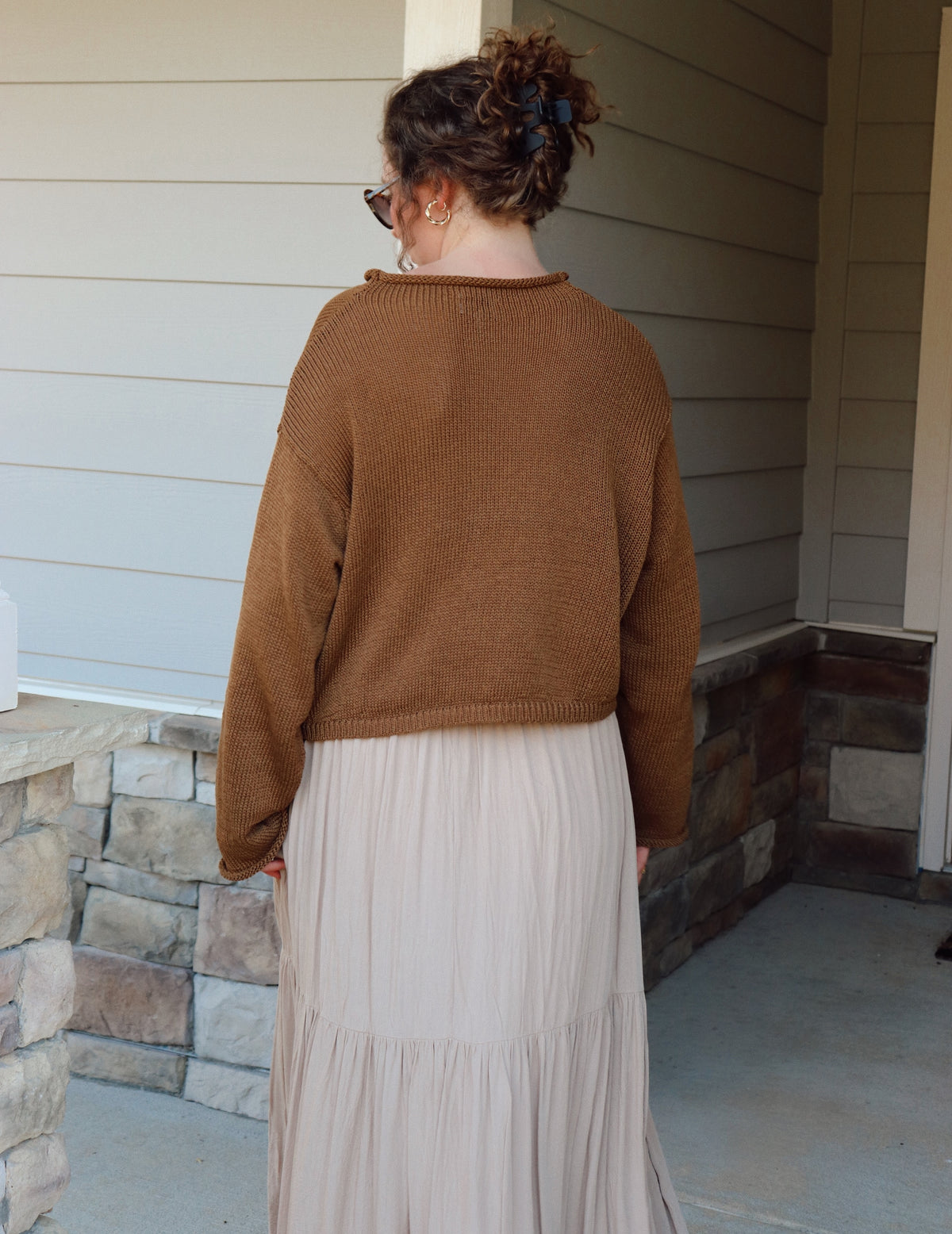 Blythe Knit Cardigan - Brown