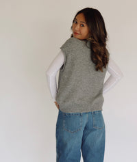 Collins Cardigan - Short Sleeve - Gray