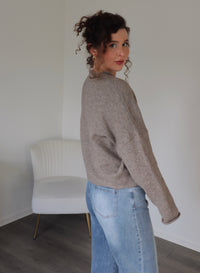 Collins Cardigan - Taupe (RESTOCK)