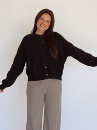Josie Cardigan - Dark Brown