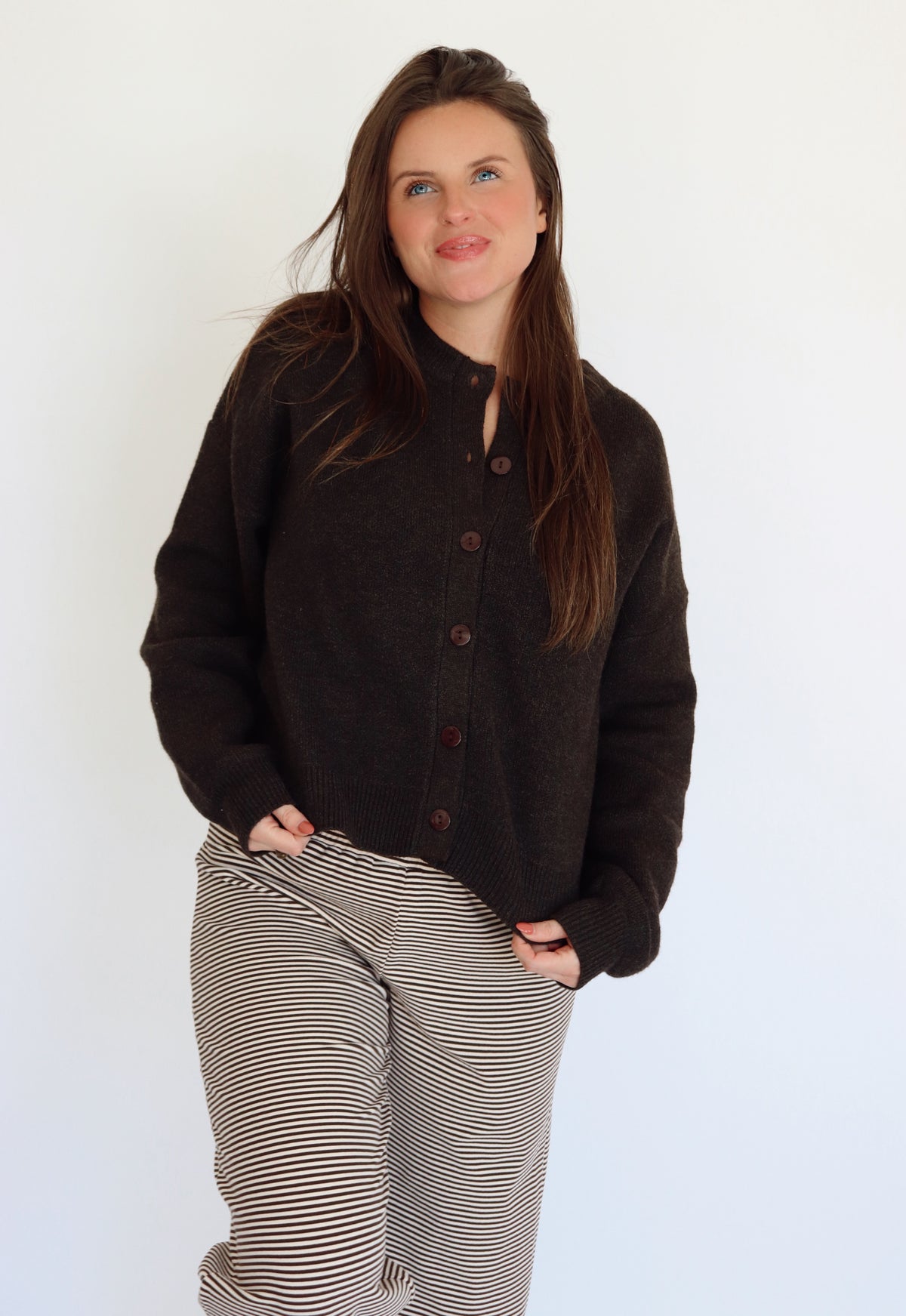 Josie Cardigan - Dark Brown