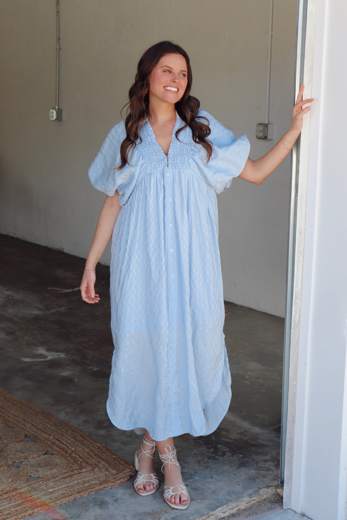 Annalise Dress - Light Blue