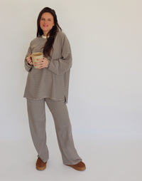 Chandler Fleece Top - Brown